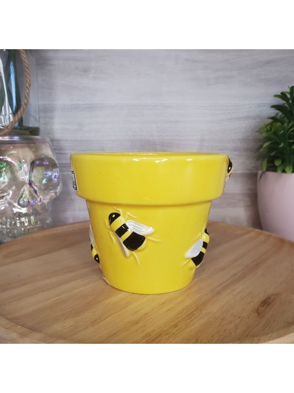 Department 56 Buzz Bumble Bee Hand Painted Candle Pot Planter